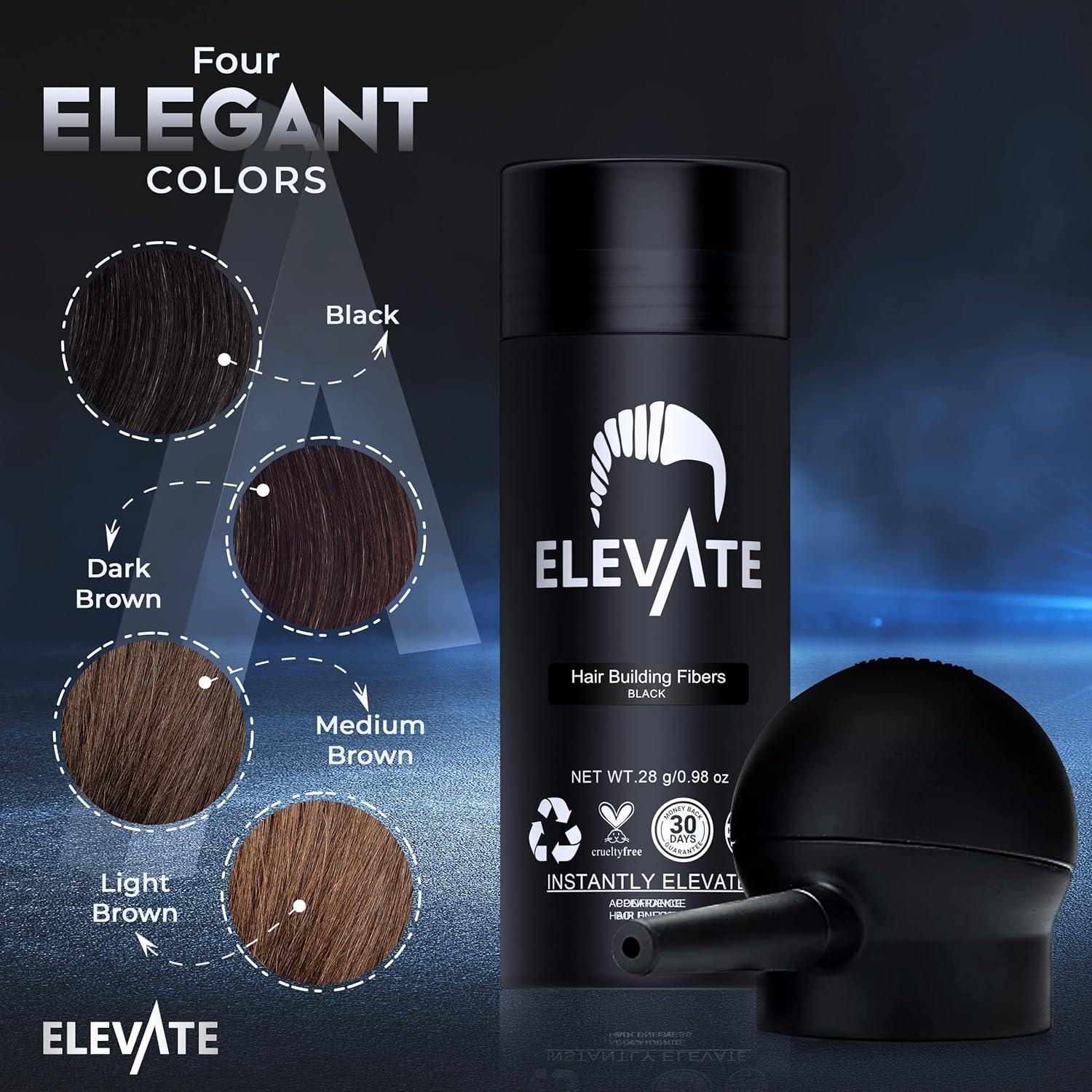 ELEVATE Kit Perfeccionamiento Cabello 2 en 1 | Fibras y Spray