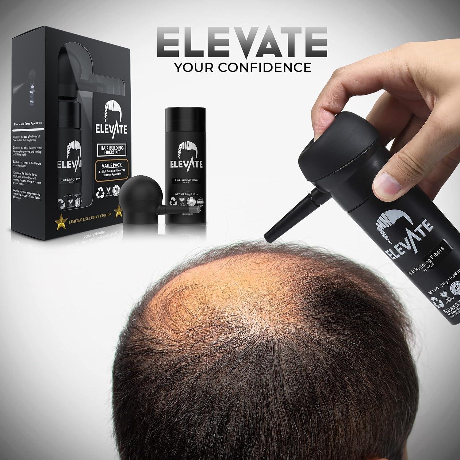 ELEVATE Kit Perfeccionamiento Cabello 2 en 1 | Fibras y Spray