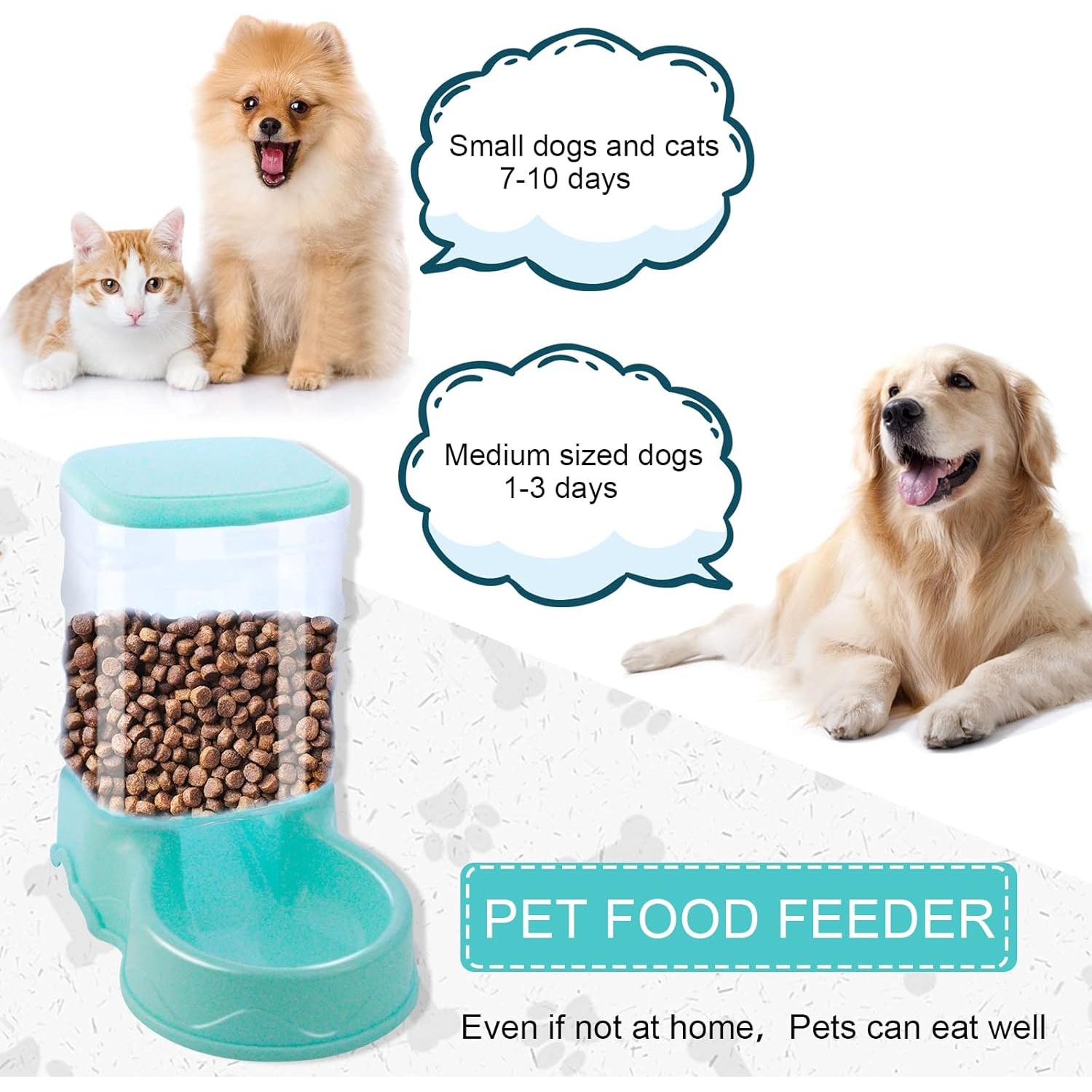 Comedero y Dispensador de Agua Automático para Gatos y Perros 3.5L WYBG