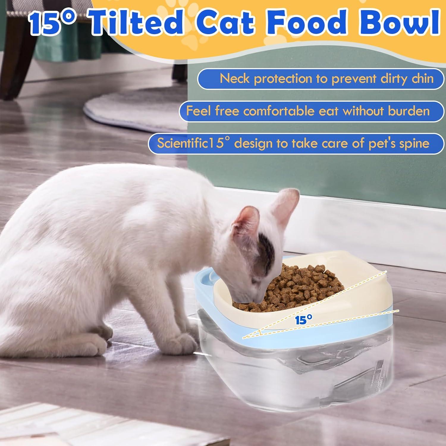 Cuencos Dobles 2 en 1 Jellydog para Perros y Gatos - Dispensador Automático de Agua 2.4L