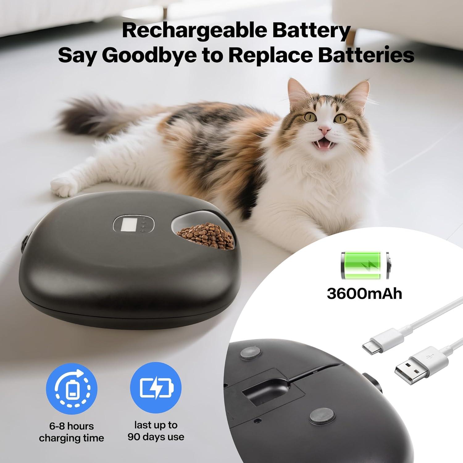 Dispensador Automático de Comida PetPrime 6 Comidas 300ml