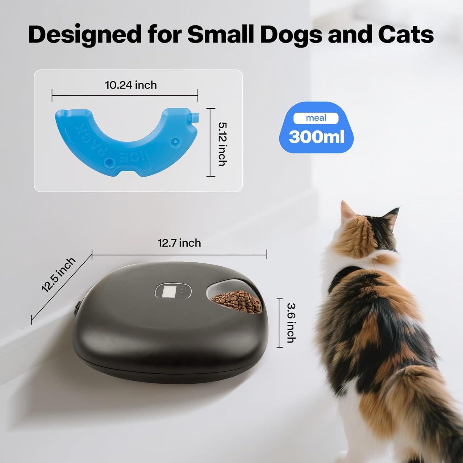 Dispensador Automático de Comida PetPrime 6 Comidas 300ml