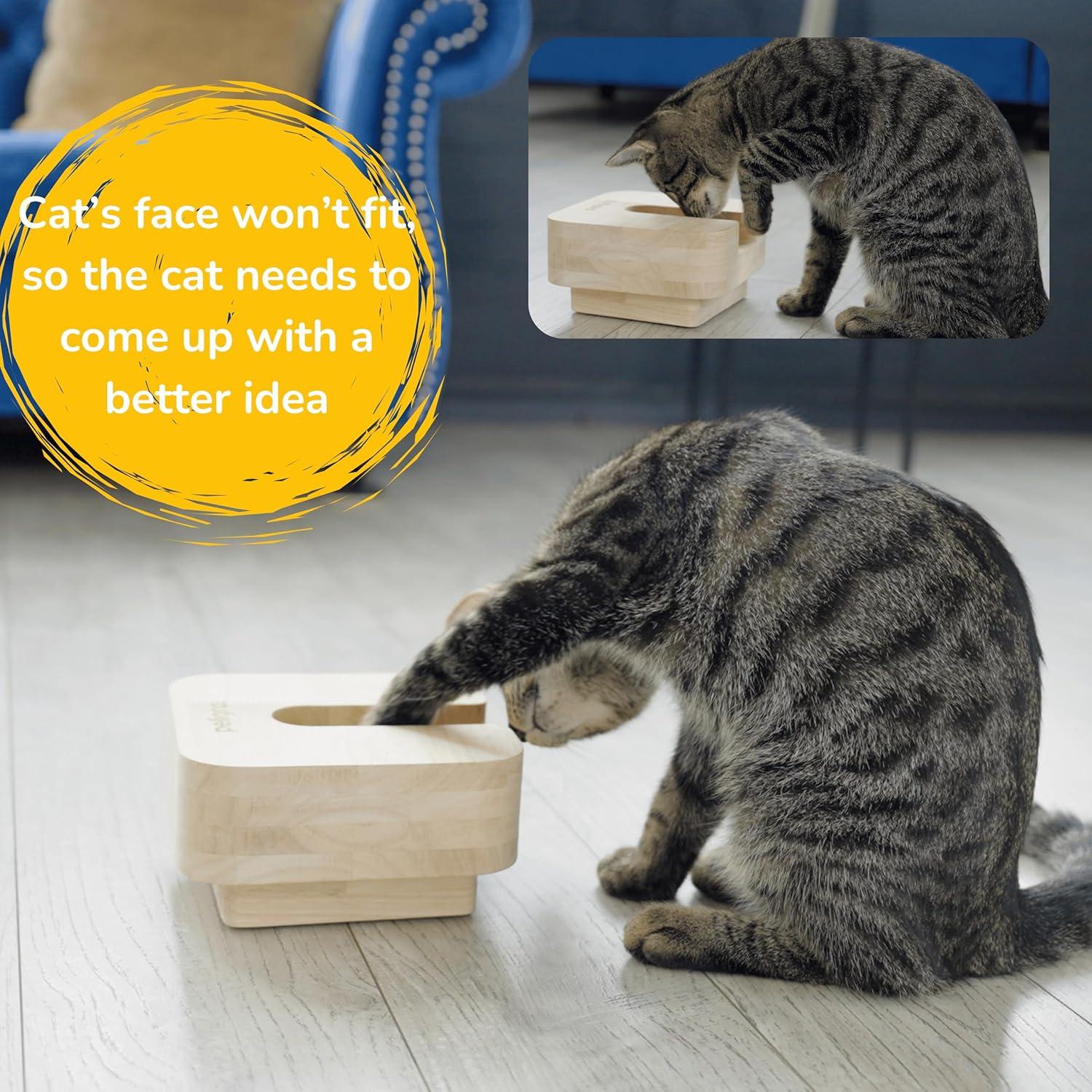 Comedero Interactivo para Gatos Peligrai 3 en 1 Antideslizante