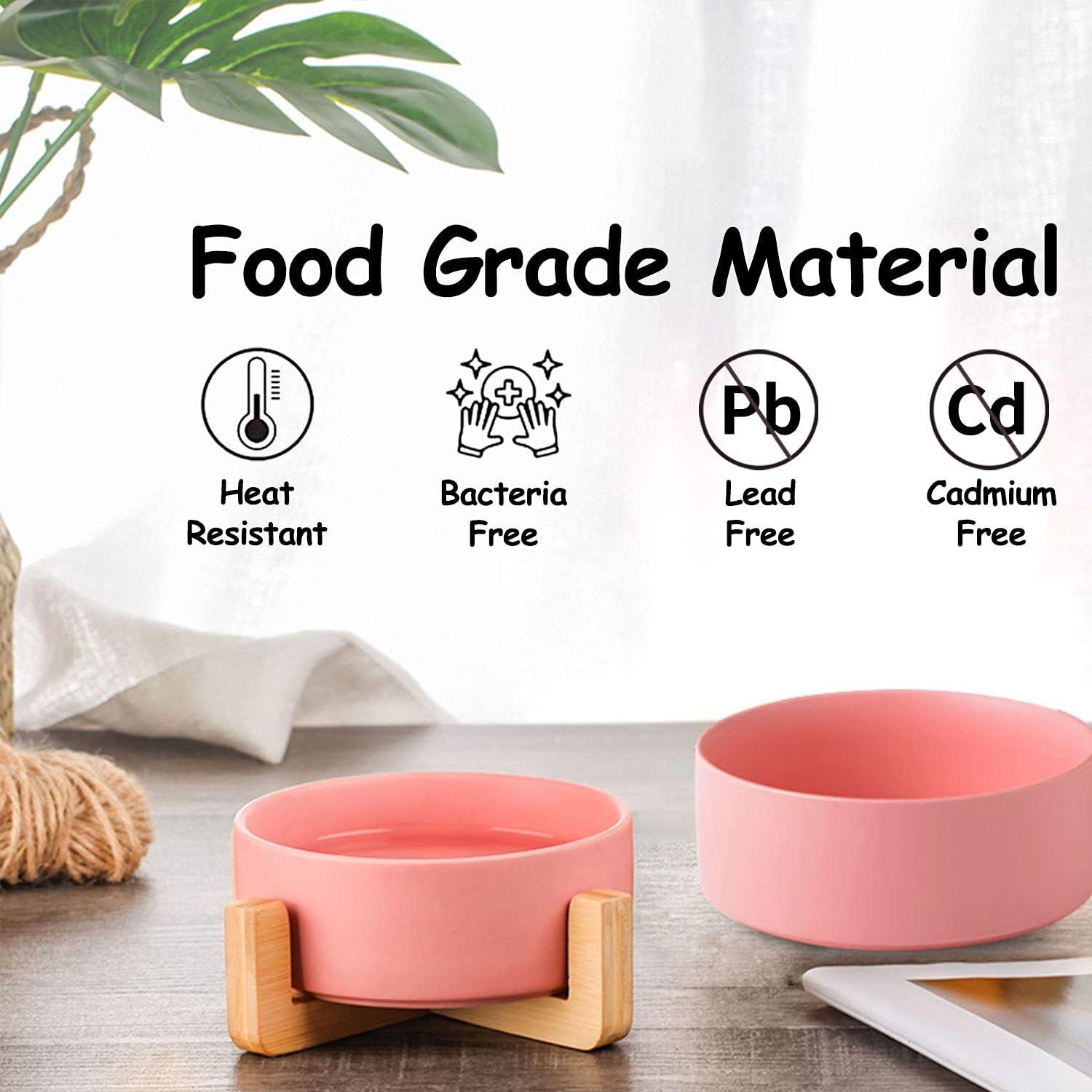 Tazones de Cerámica para Perros y Gatos Petygooing Rosa 400ml