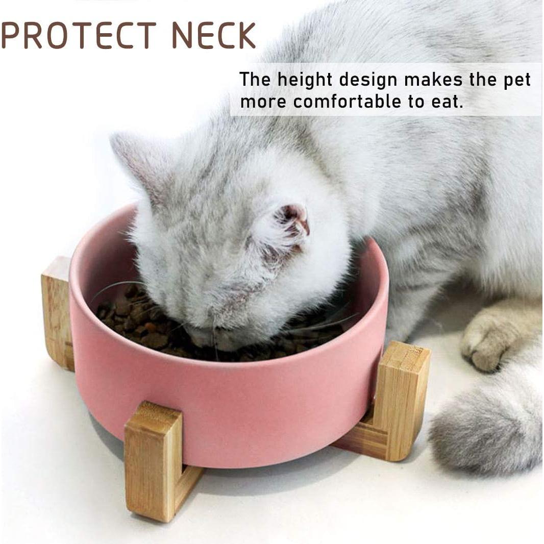 Tazones de Cerámica para Perros y Gatos Petygooing Rosa 400ml