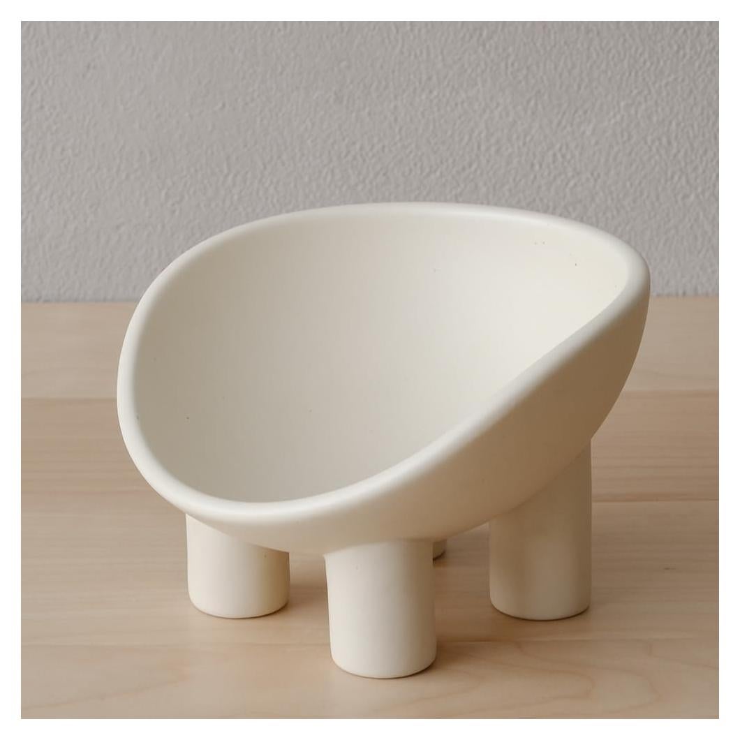 Cuenco de Gato de Cerámica WENSHUO 11.7cm 4 patas Antideslizante