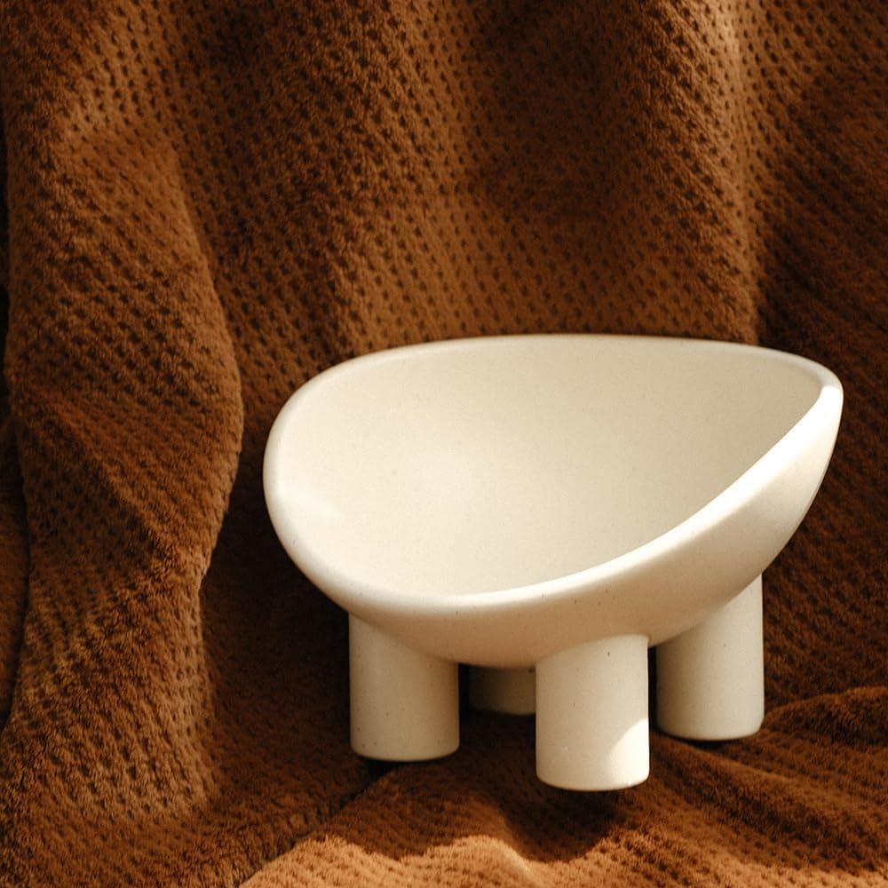 Cuenco de Gato de Cerámica WENSHUO 11.7cm 4 patas Antideslizante