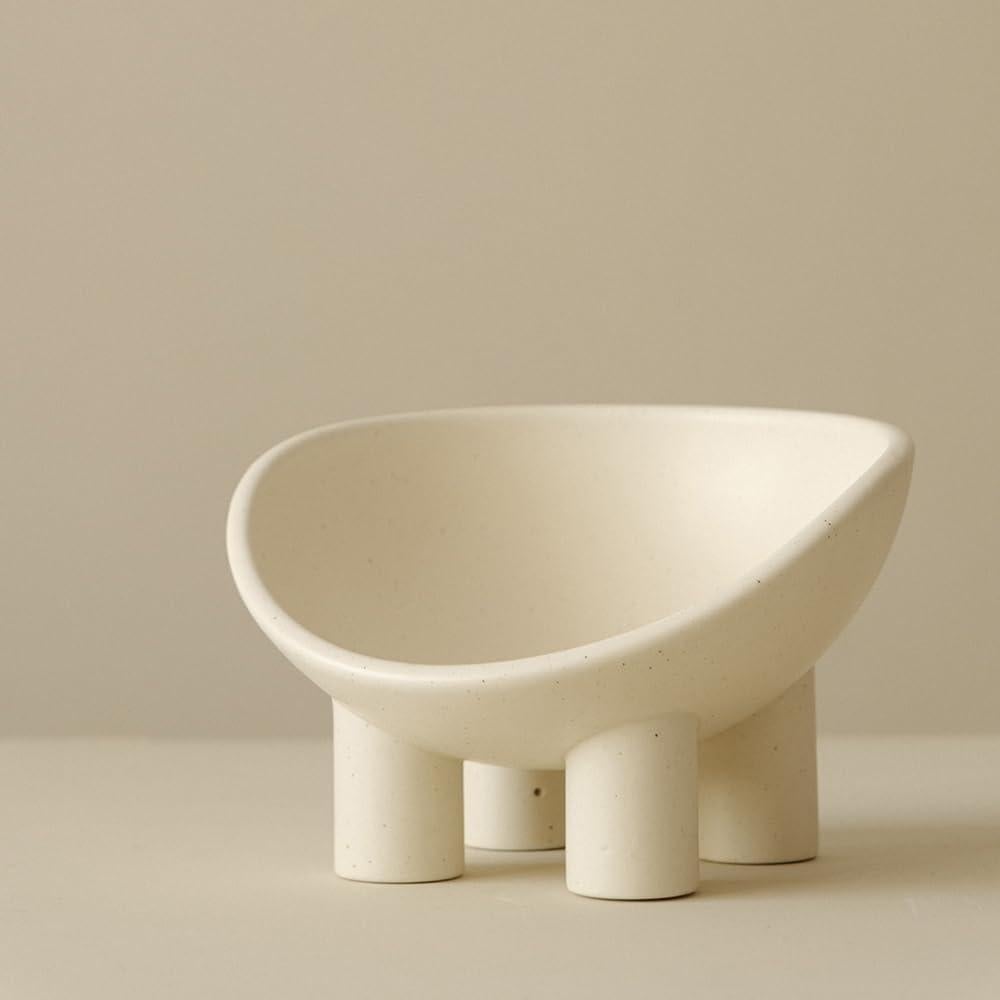 Cuenco de Gato de Cerámica WENSHUO 11.7cm 4 patas Antideslizante