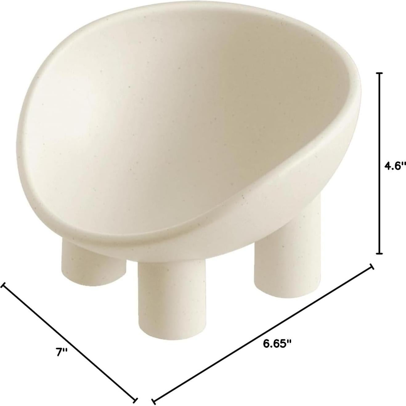 Cuenco de Gato de Cerámica WENSHUO 11.7cm 4 patas Antideslizante