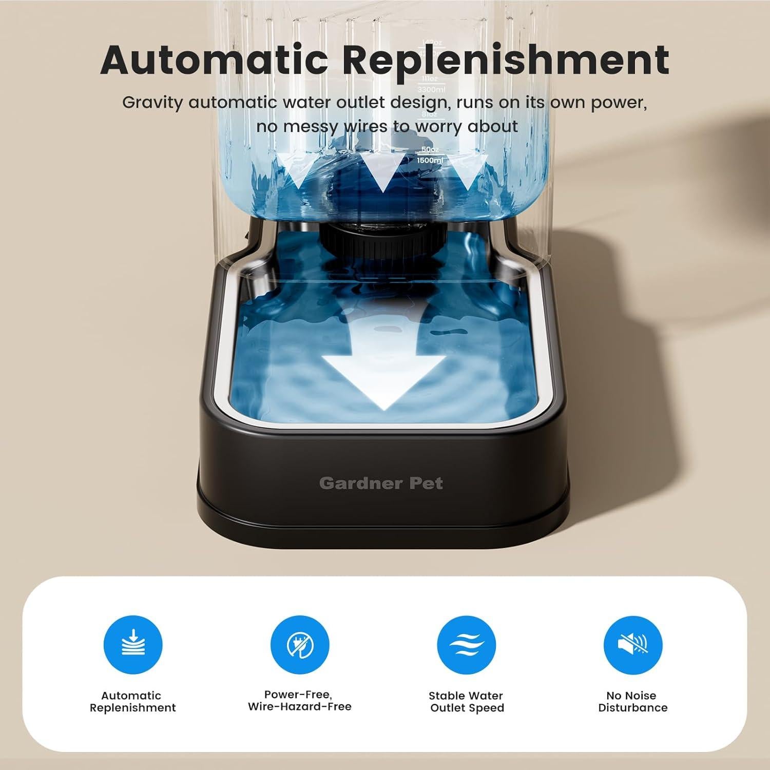 Dispensador Automático de Agua para Mascotas Gardner Pet 8.5L