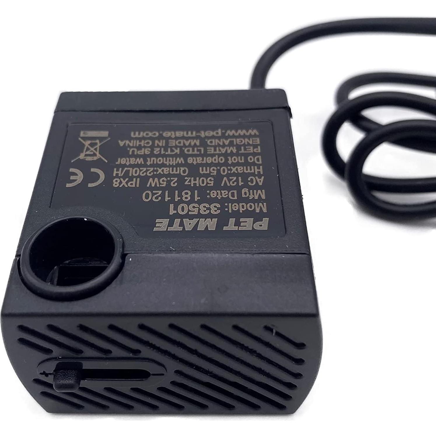 Bomba de Reemplazo Cat Mate 354 para Fuente de Mascotas