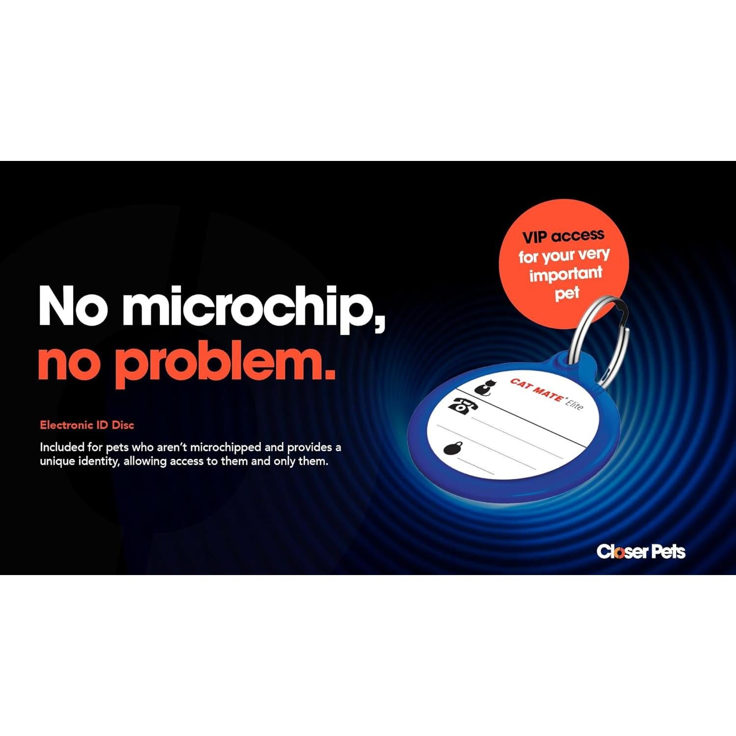 Disco de Identificación Electrónica para Mascotas Cat Mate 310 - RFID
