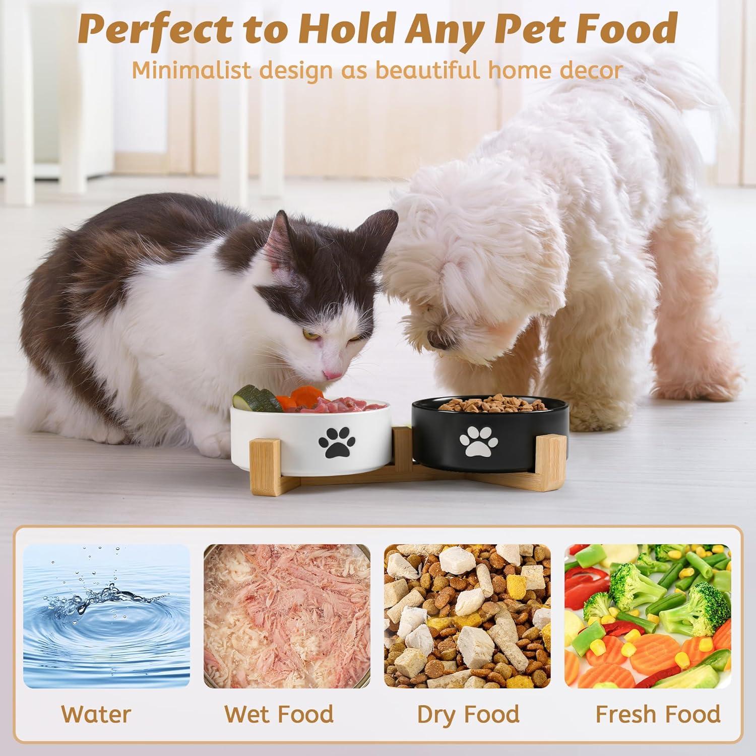 Cuencos de Cerámica Antideslizantes para Perros y Gatos - Kitwinney