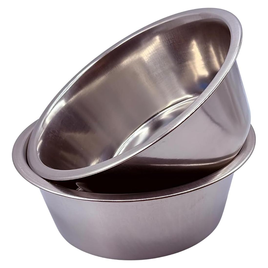 Cuencos de Acero Inoxidable Hold It Mate 1.89L - Paquete de 2