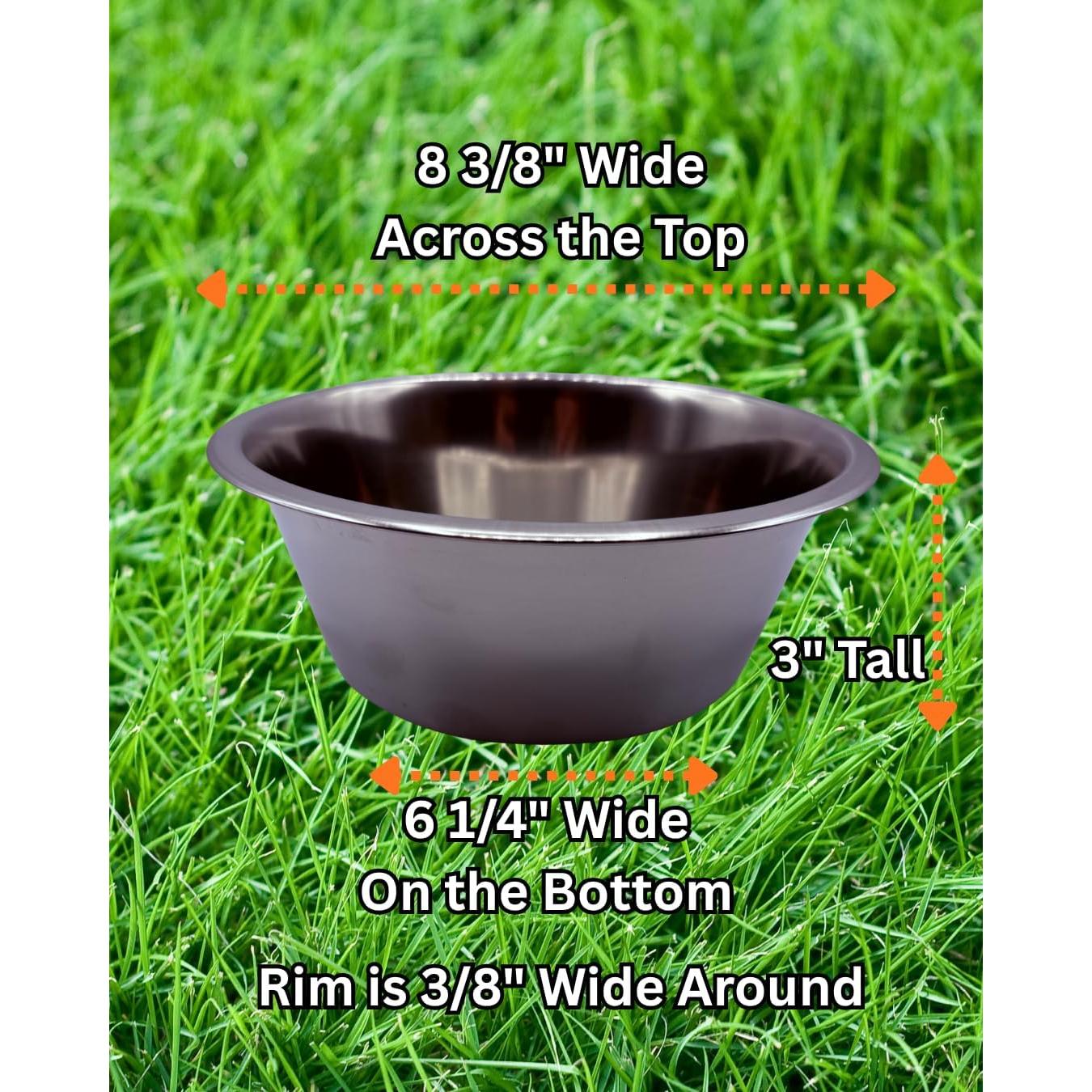 Cuencos de Acero Inoxidable Hold It Mate 1.89L - Paquete de 2