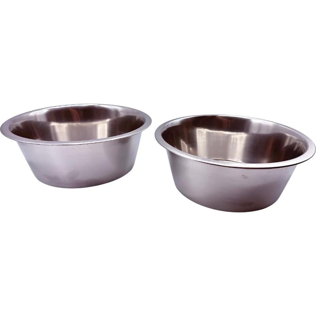 Cuencos de Acero Inoxidable Hold It Mate 1.89L - Paquete de 2