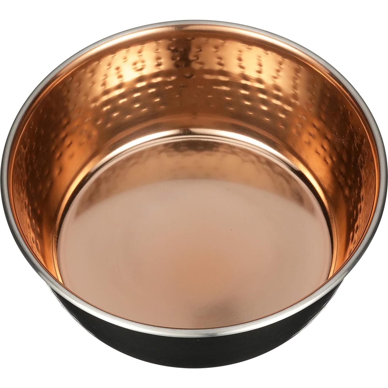 Cuenco Martillado Grande Neater Pet Brands - Cobre Negro 1.89L
