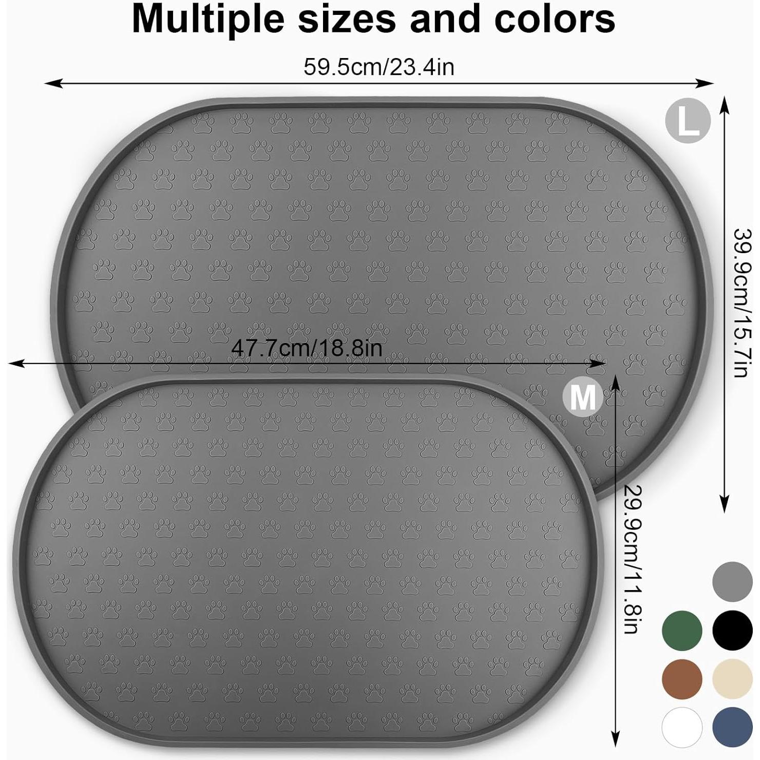 Alfombrilla de Silicona Antideslizante KPWACD para Mascotas 47.75x30.48cm
