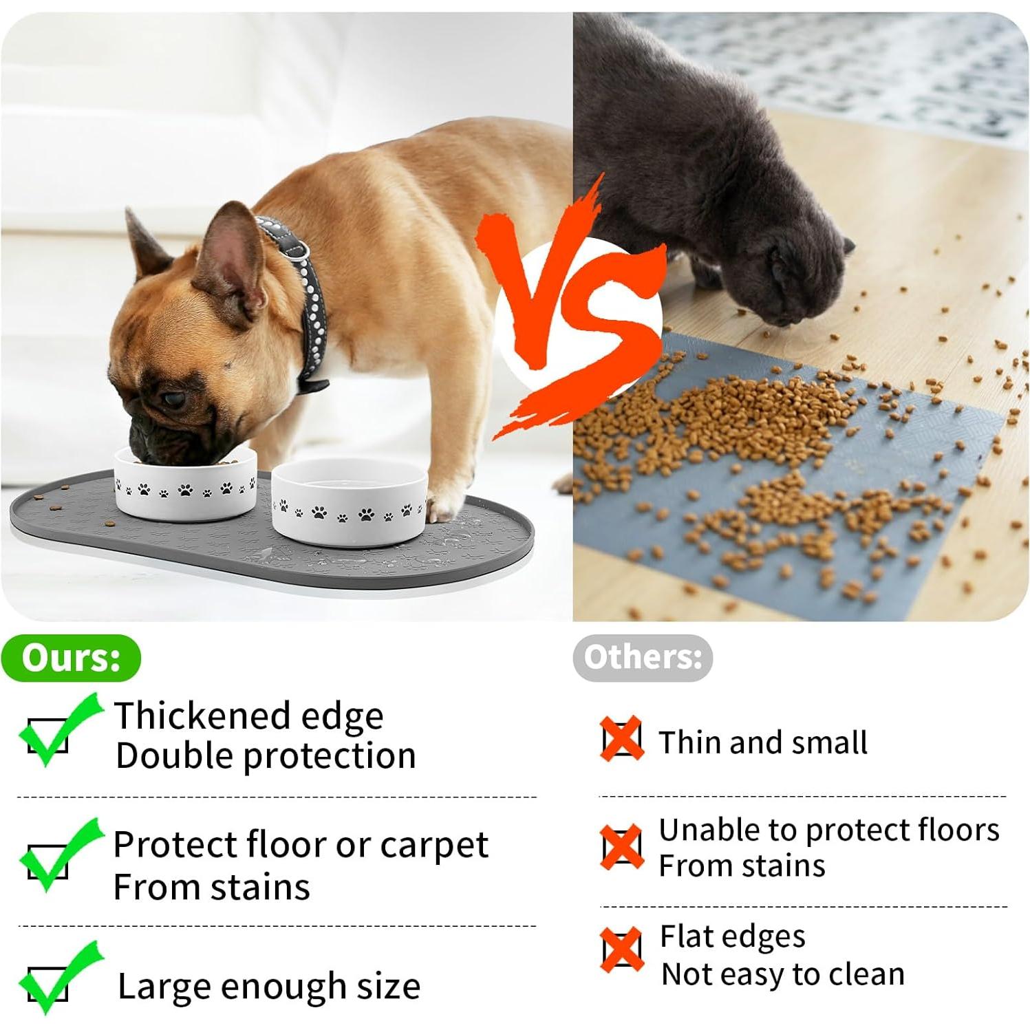 Alfombrilla de Silicona Antideslizante KPWACD para Mascotas 47.75x30.48cm