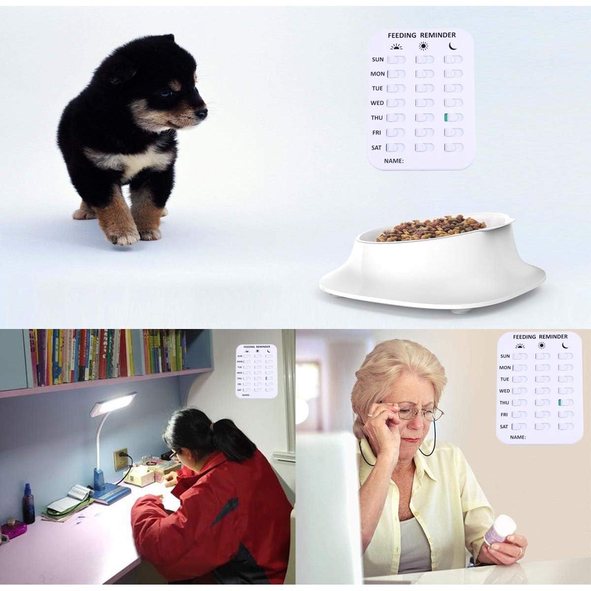 Recordatorio de Alimentación para Mascotas Kwispel - Imán 3 Veces al Día