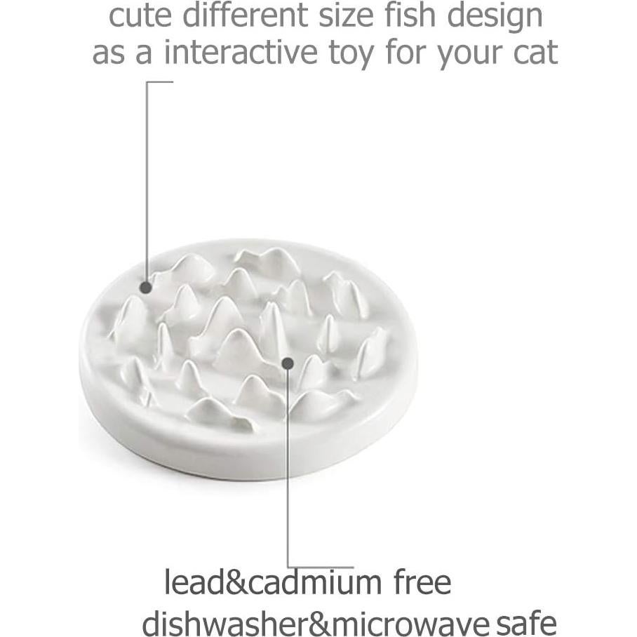 Tazón de Alimentación Lenta Lorde para Gatos Cerámica 22cm