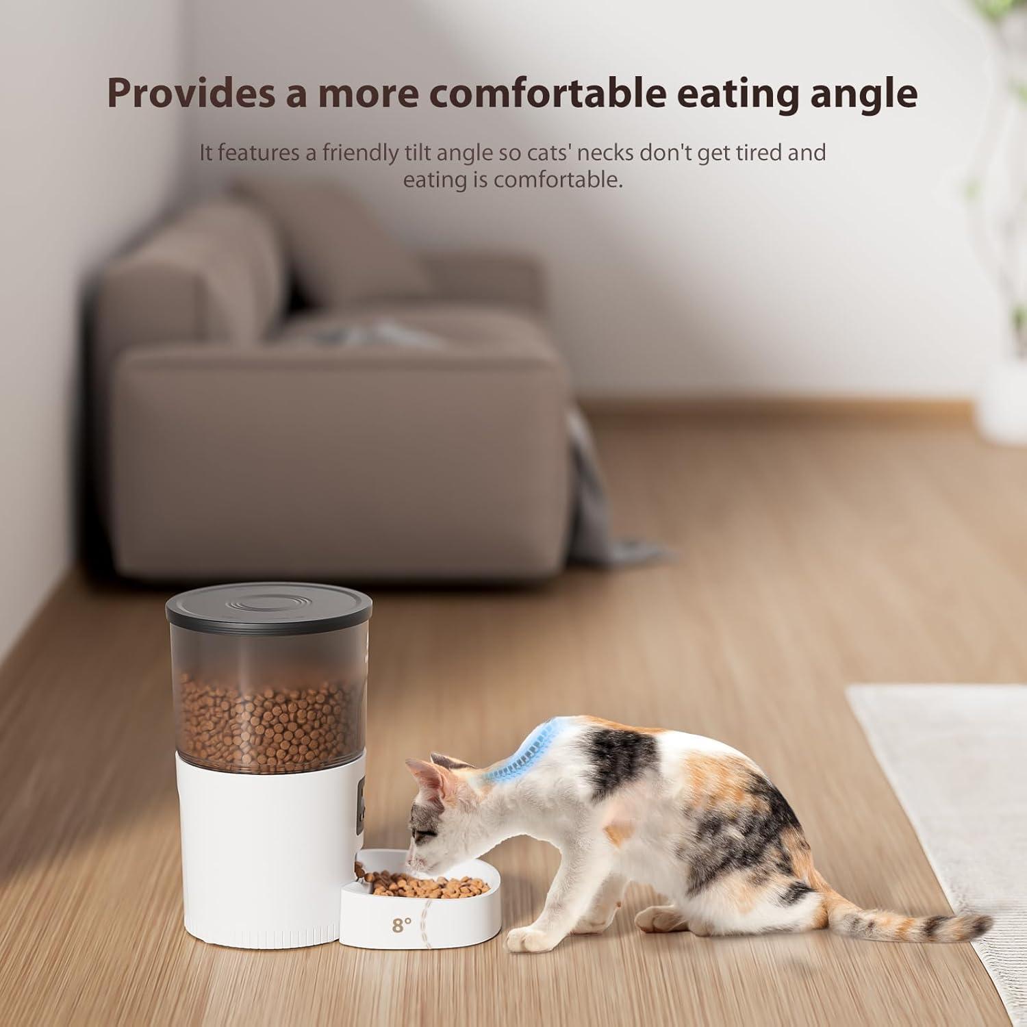 Comedero Automático para Gatos IMIPAW 3L Acero Inoxidable