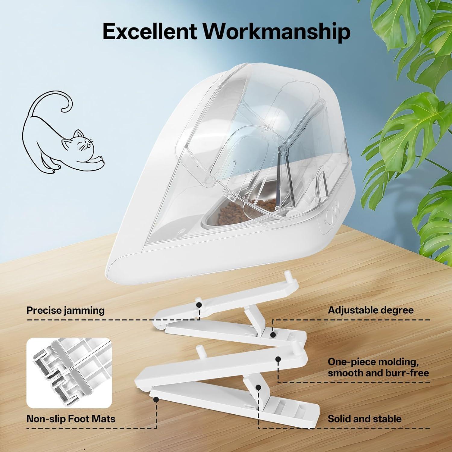 Soporte Ajustable para Comedero Automático de Gatos YOIHABV