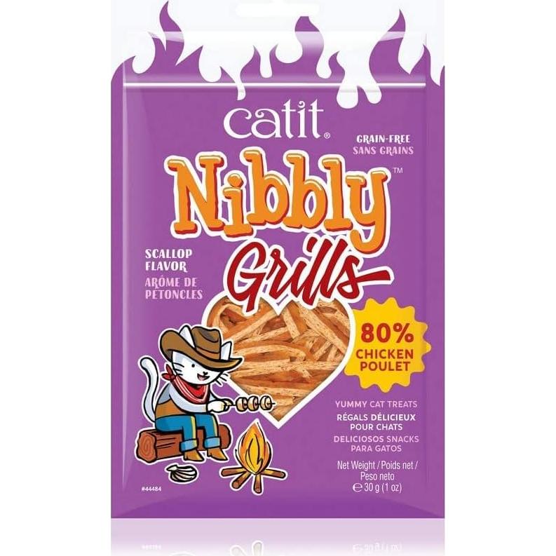 Golosinas para Gatos Catit Nibbly Grills Pollo y Vieira 30g