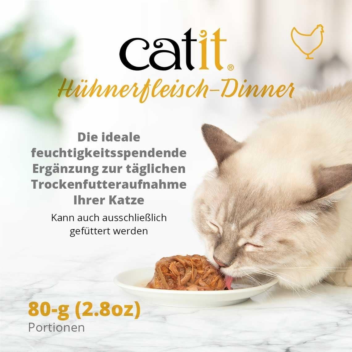 Catit Chicken Dinner with Liver & Sweet Potato – Hydrating and Healthy Wet Cat Food for Cats of All Ages