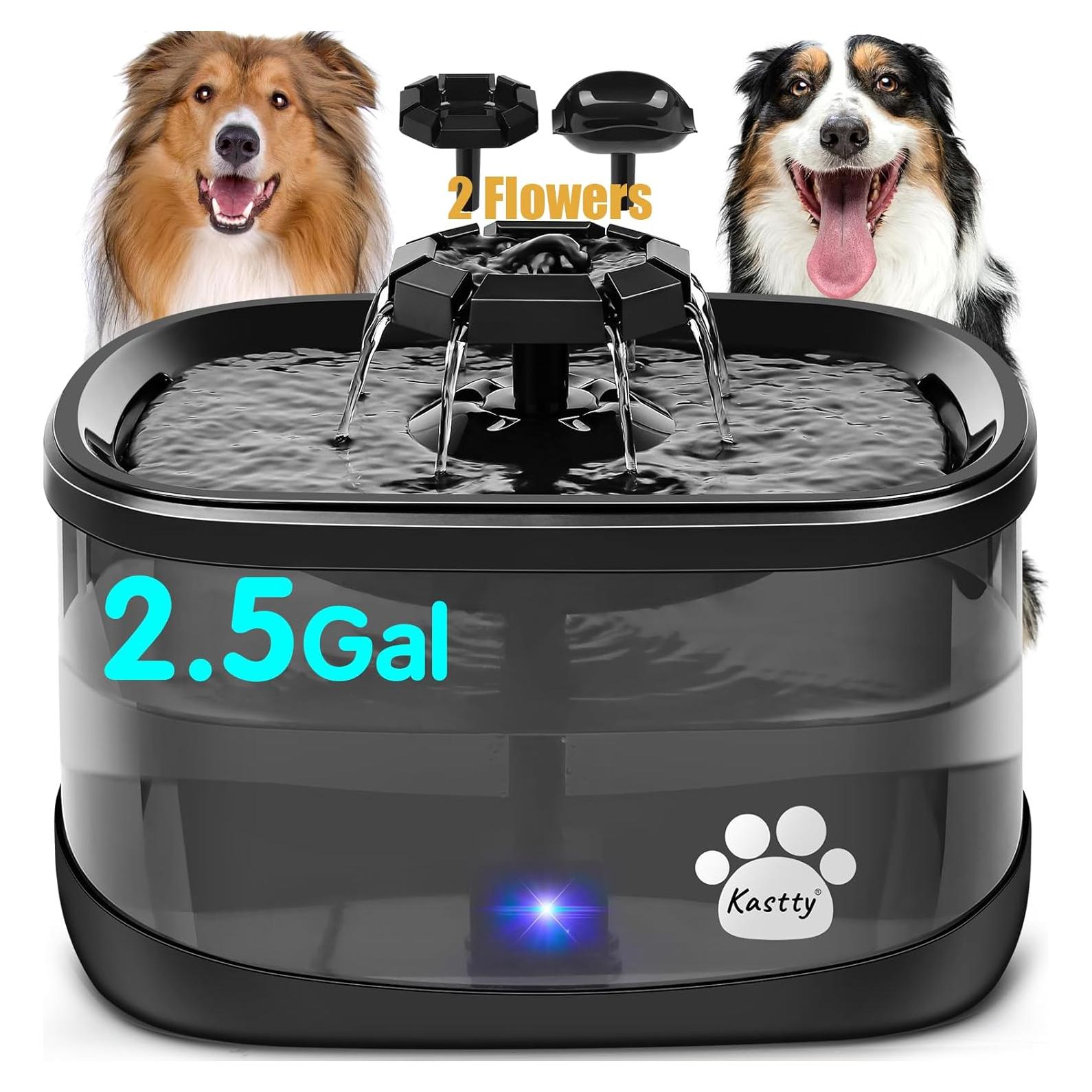 Fuente de Agua para Perros y Gatos Kastty 9.5L Filtro Grande