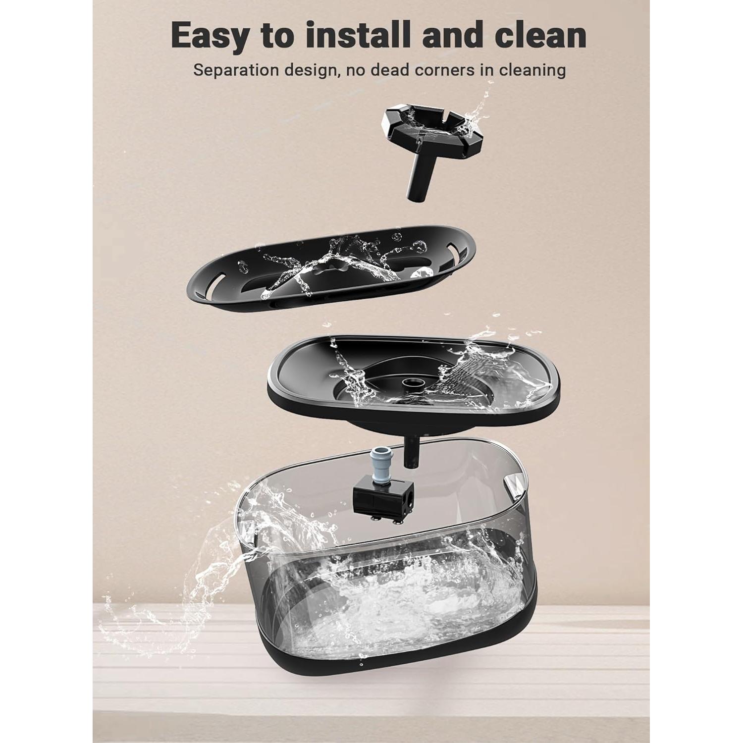 Fuente de Agua para Perros y Gatos Kastty 9.5L Filtro Grande