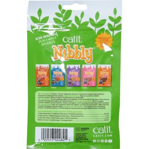 Golosinas para Gatos Catit Nibbly Jerky Pollo y Pescado 60g