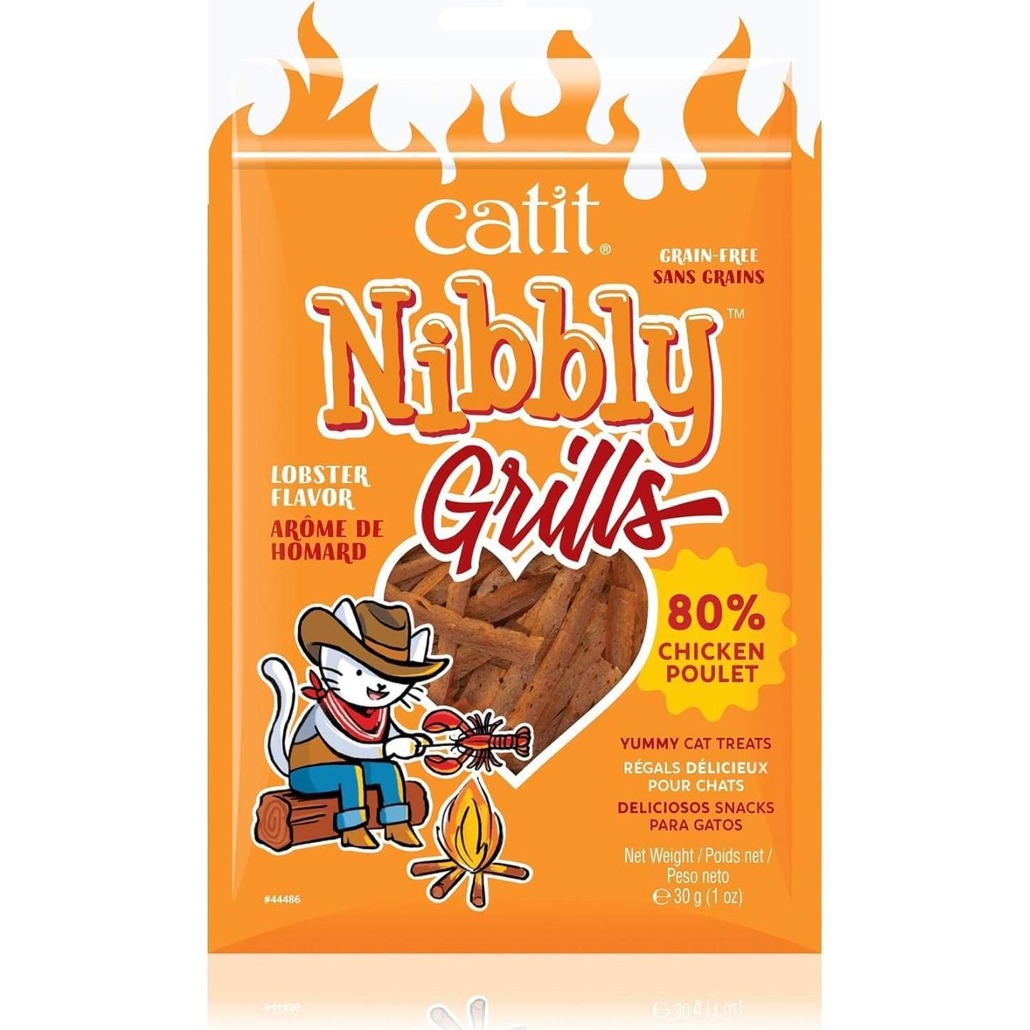 Golosinas Gourmet para Gatos Catit - Jerky y Parrillas 90 g