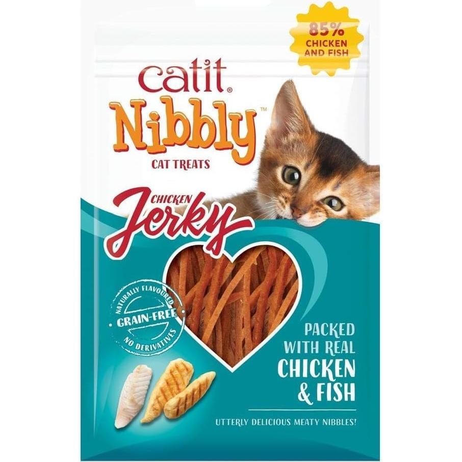 Trío de Golosinas Catit Nibbly 90 g - Snacks sin Granos para Gatos