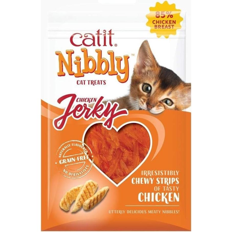 Trío de Golosinas Catit Nibbly 90 g - Snacks sin Granos para Gatos