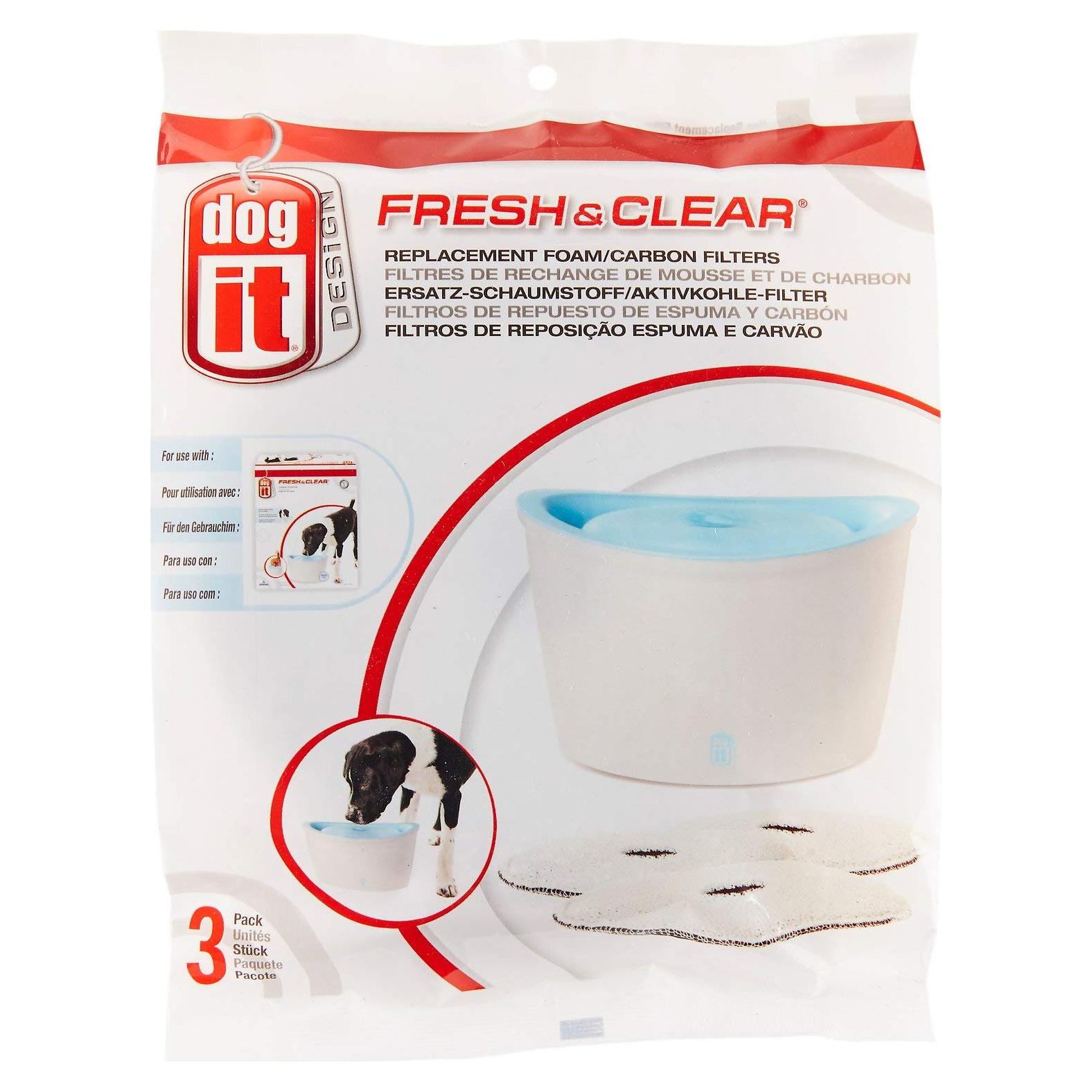 Filtros de Reemplazo Dogit para Fuente de Agua Zeus H2EAU - 3 Unidades