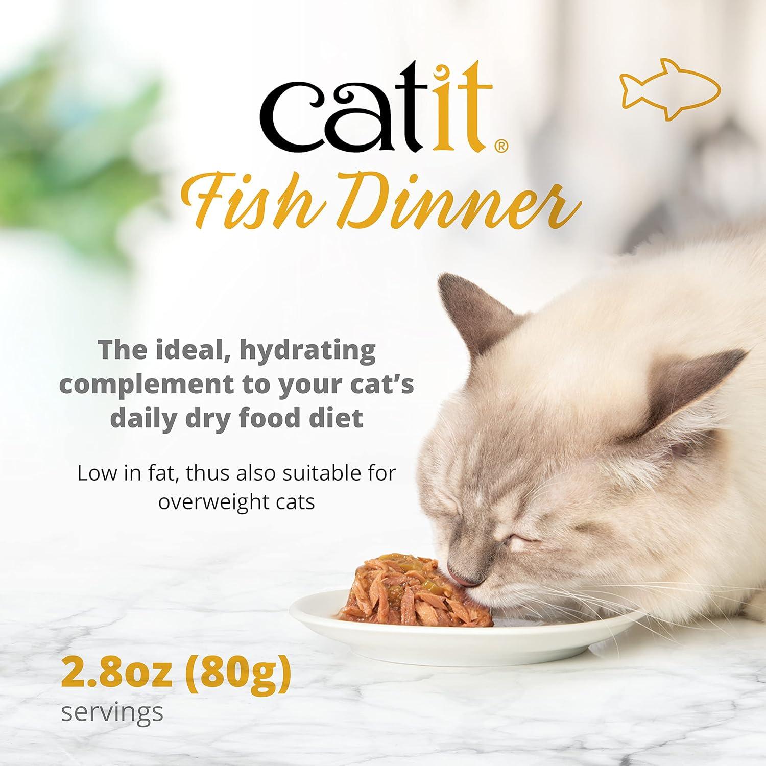 Comida Húmeda para Gatos Catit Sabor Cangrejo y Calabaza 4x320g