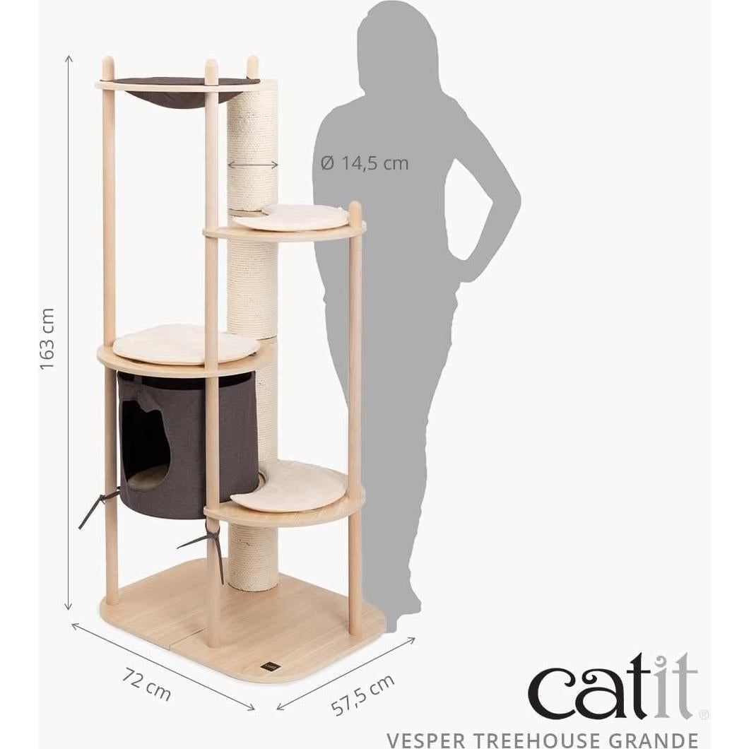 Catit Vesper Casa del Árbol para Gatos Grande 72x57.5x163cm