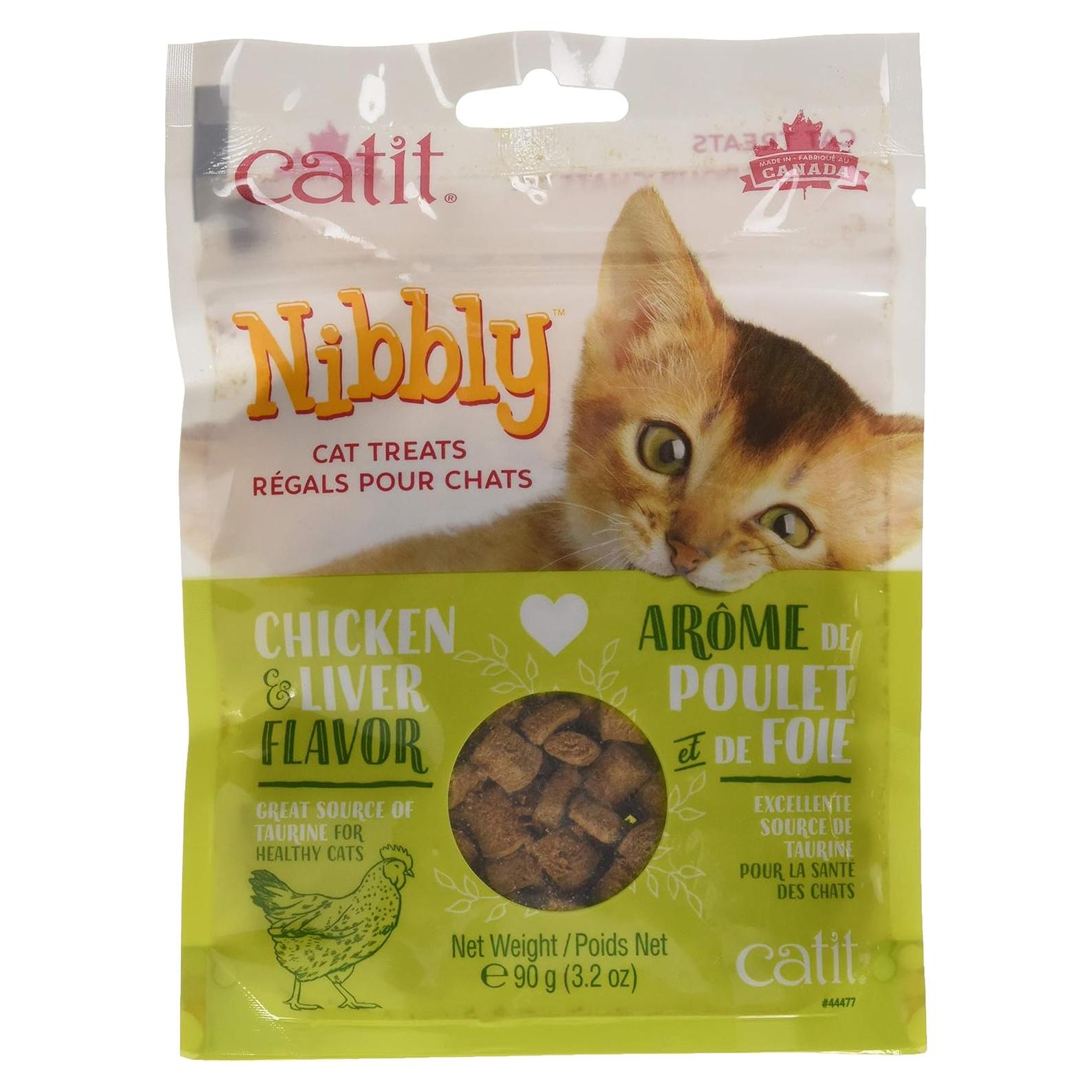 Golosinas para Gatos Catit Nibbly Pollo y Hígado 90.72 g