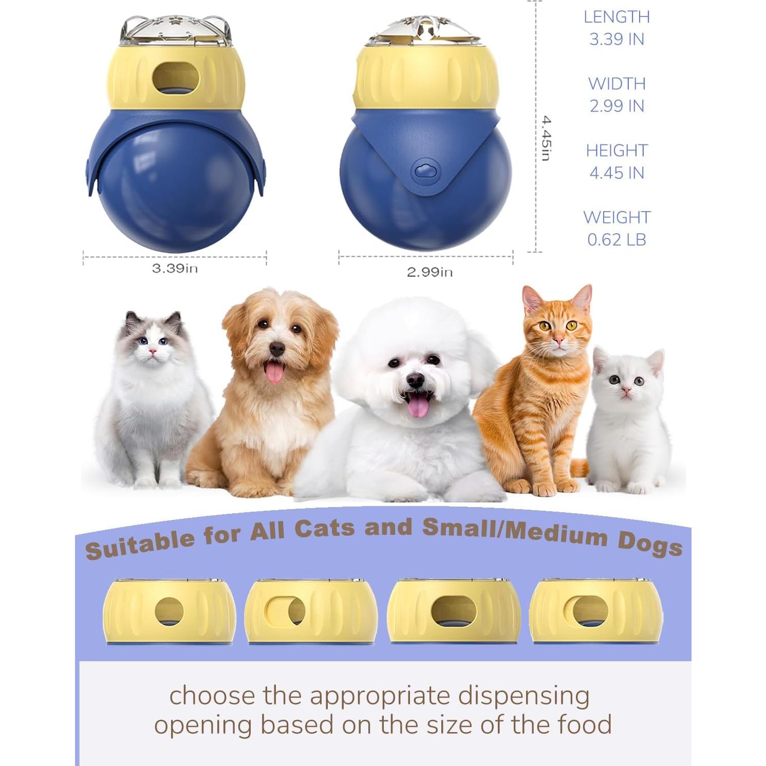 Comedero Interactivo para Gatos y Perros WRSION 8.6x7.6cm