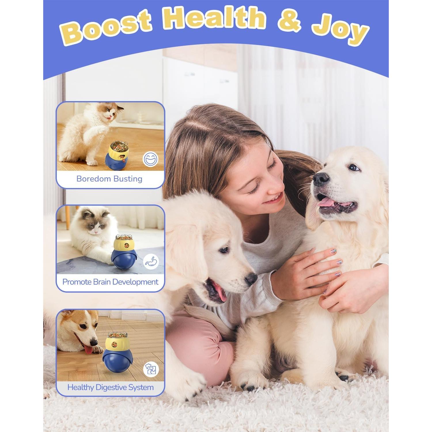 Comedero Interactivo para Gatos y Perros WRSION 8.6x7.6cm