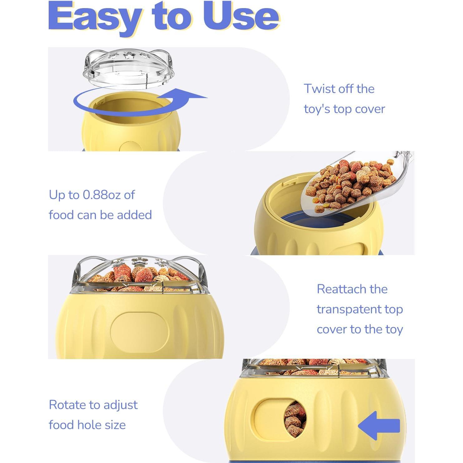 Comedero Interactivo para Gatos y Perros WRSION 8.6x7.6cm