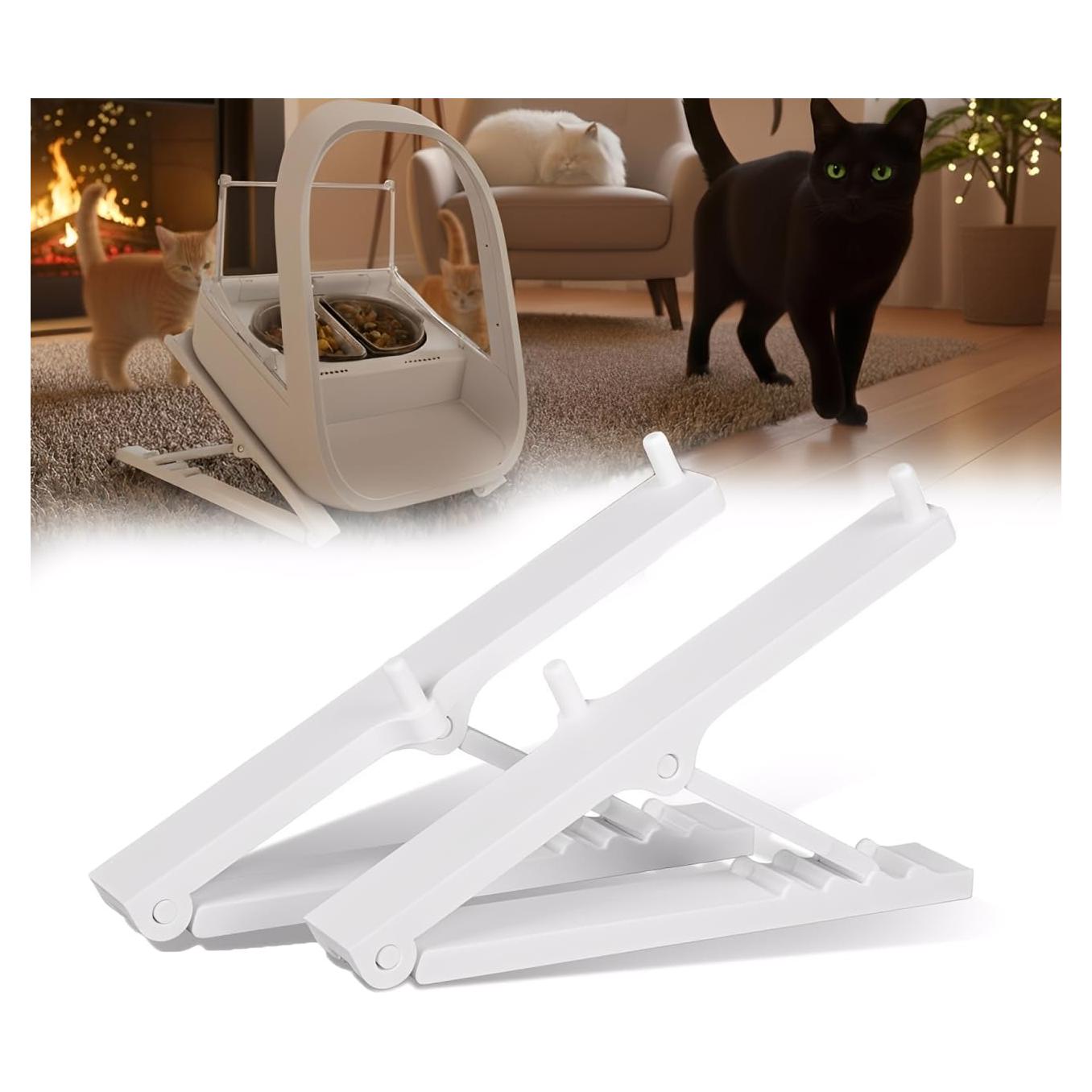 Soporte Ajustable para Comedero de Gatos SureFeed - Elevado y Antideslizante