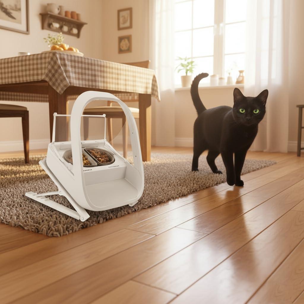 Soporte Ajustable para Comedero de Gatos SureFeed - Elevado y Antideslizante