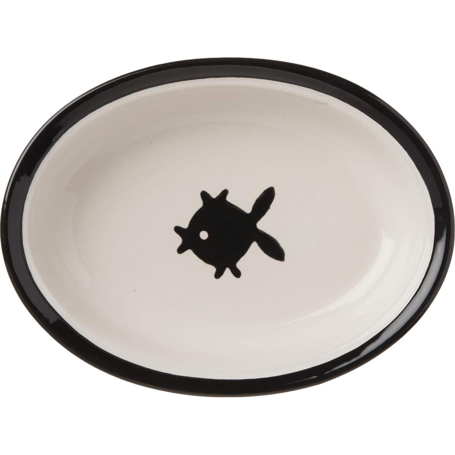 Tazón de Gato Cerámica PetRageous Ovalado 15.88 cm 1 Taza