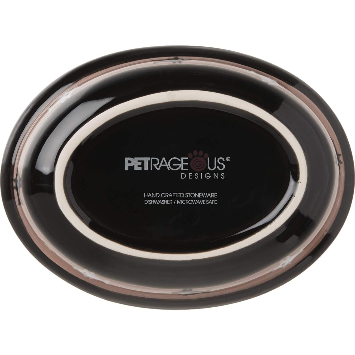 Tazón de Gato Cerámica PetRageous Ovalado 15.88 cm 1 Taza