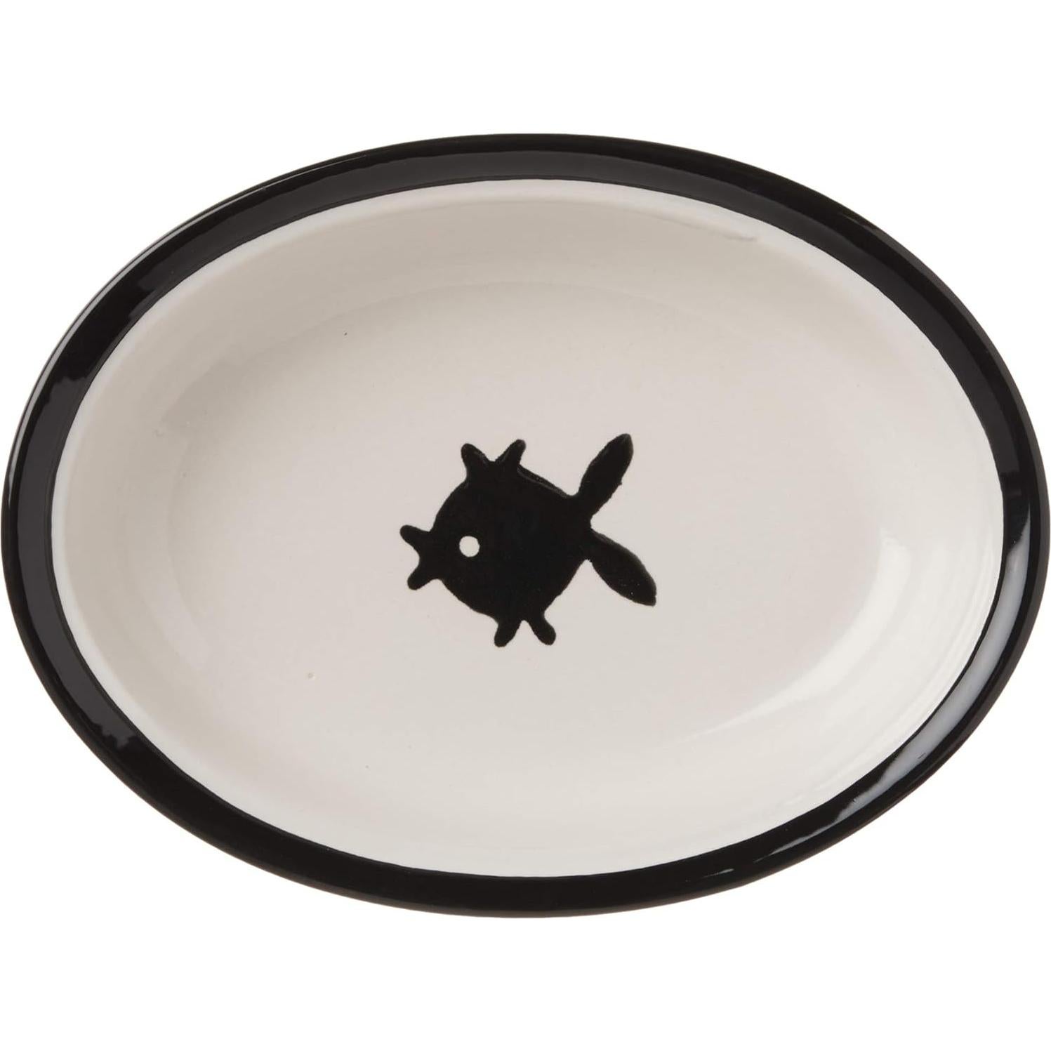 Tazón de Gato Cerámica PetRageous Ovalado 15.88 cm 1 Taza