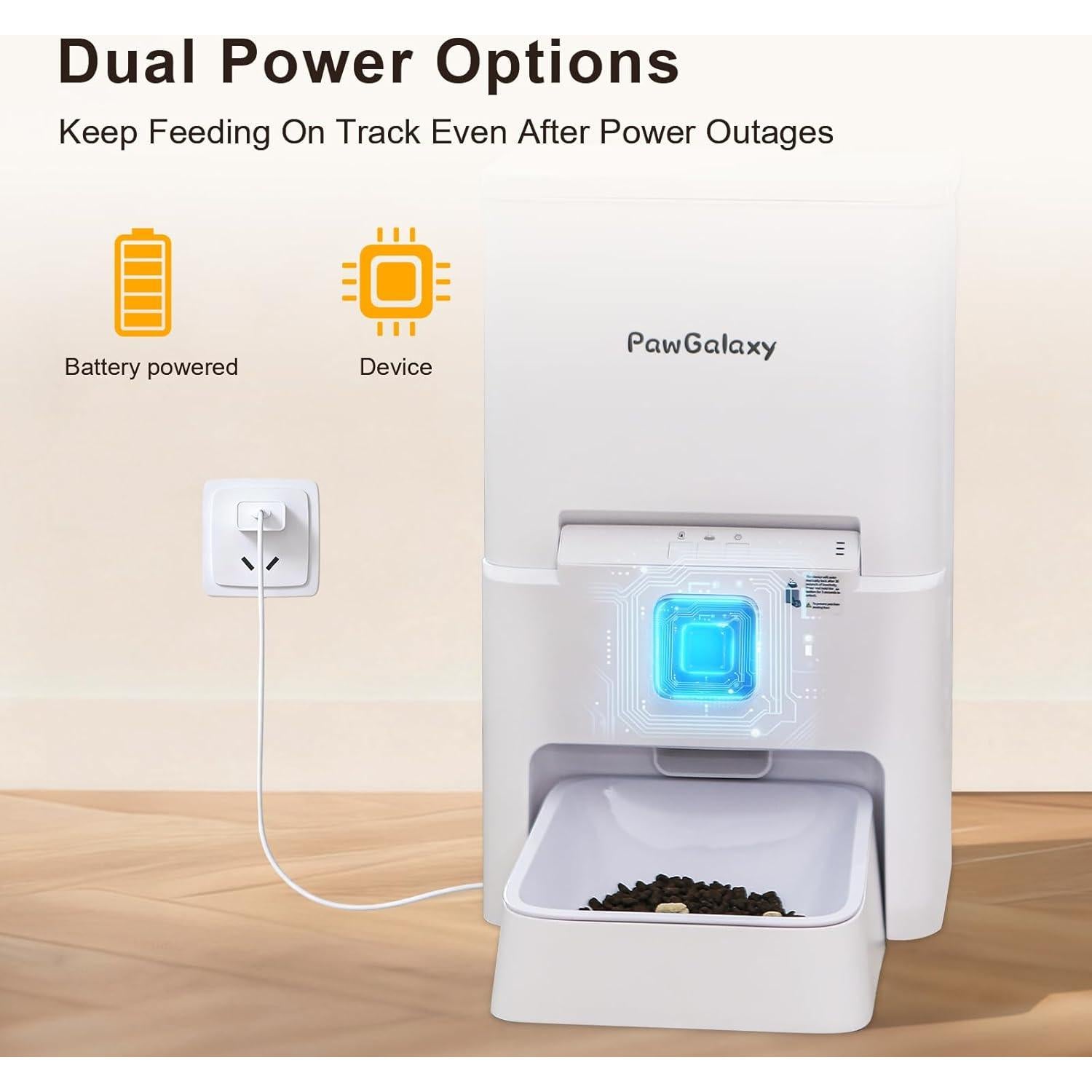 Dispensador Automático de Comida Pawgalaxy 6L con Cámara HD 1080P