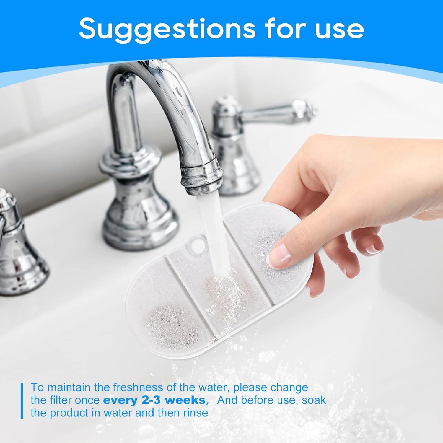 Filtros de Reemplazo MyfatBOSS para Fuente de Agua Gatos 16 Piezas