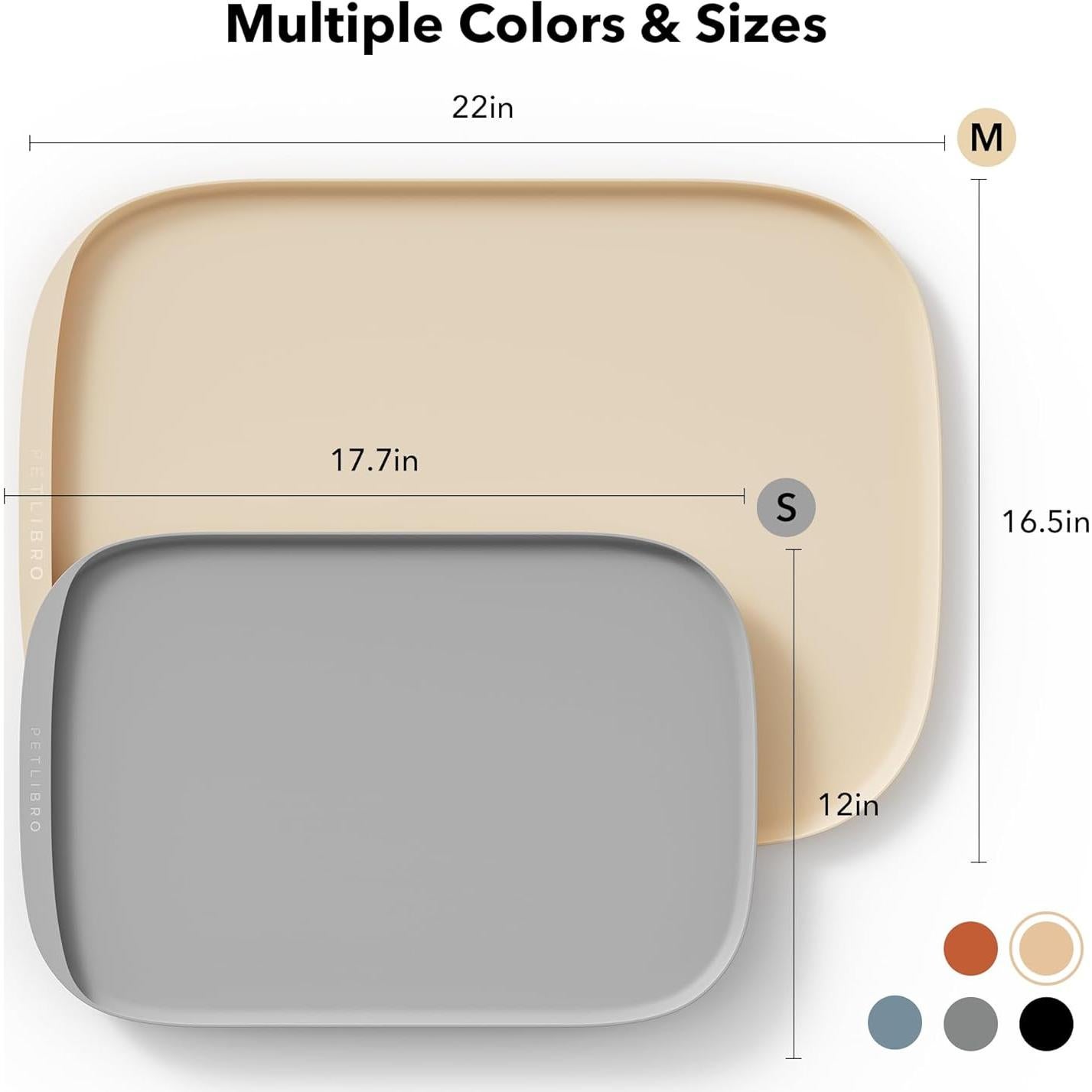 Alfombrilla de Silicona Impermeable PETLIBRO 45x30cm o 56x42cm